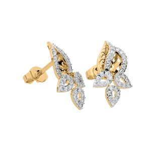 Jaze Round Diamond Stud Earrings